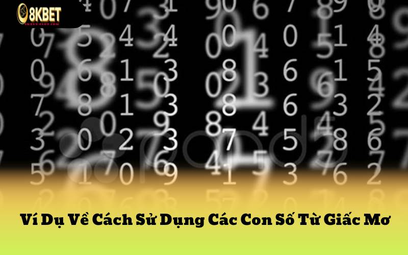 Ví Dụ Về Cách Sử Dụng Các Con Số Từ Giấc Mơ